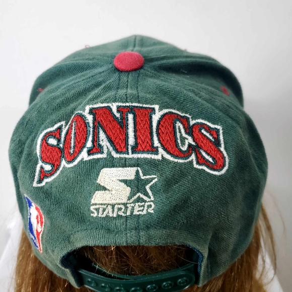 Rare Vintage 90s Seattle Sonics Starters Snapback Cap - Picture 5 of 10